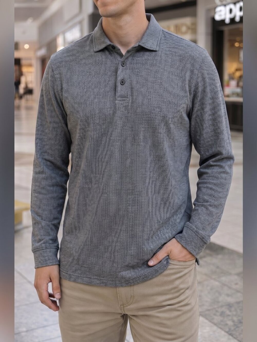 UNTUCKit Mens  Gray Cotton Blend (LARGE)